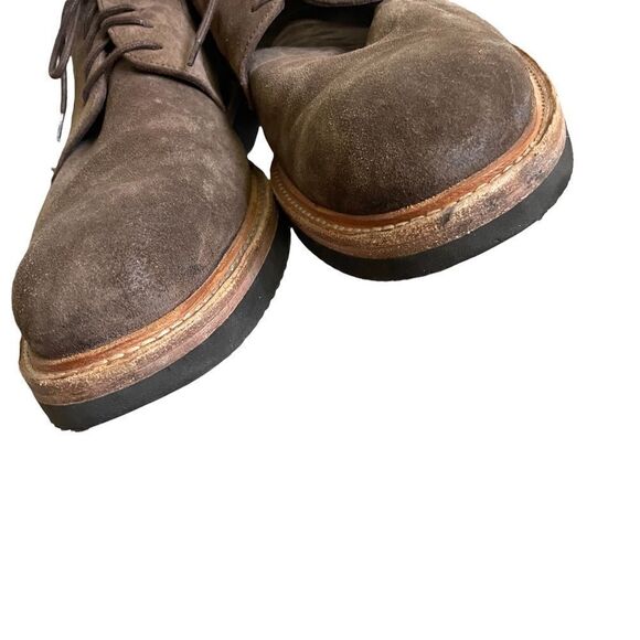LUCA DEL FORTE Men’s Tan Brown Taupe Suede Lace Up Shoes 44 - Picture 2 of 12